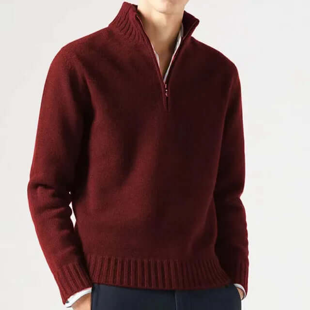 Men's Half-Zip Warm Sweater