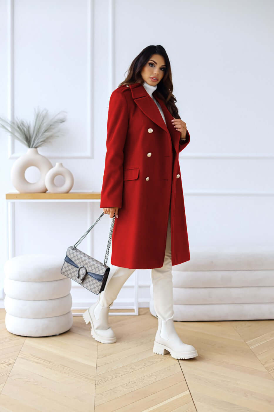 Women's Fitted Double-Breasted Jacket