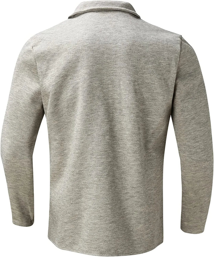 Sophisticated men's travel blazer with practical pockets, ideal for lightweight, smart casual fashion.