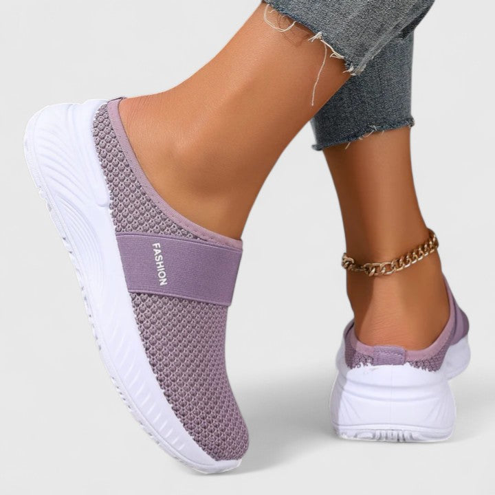 Ladies' supportive walking shoes, designed for pain relief & foot health.