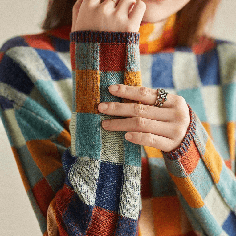 Women's Knitted High Collar Jumper
