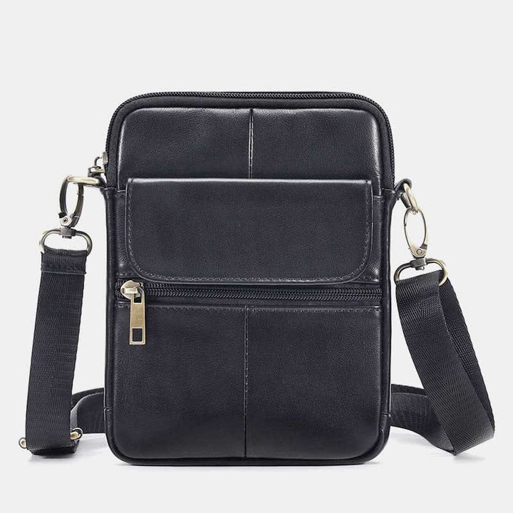 Practical men's compact shoulder bag. Essential crossbody for daily carry, travel, and organization.