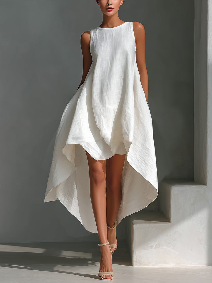 Chic women's sleeveless midi dress for effortless summer style. Perfect for day & resort wear.