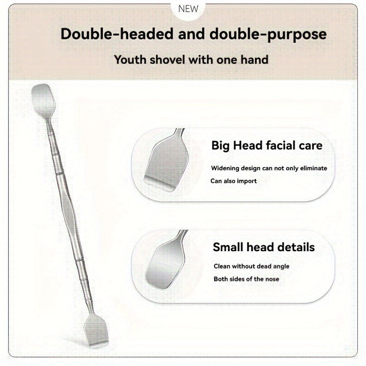 Enhance your skincare with this double blackhead remover for effective pore cleaning & exfoliation.
