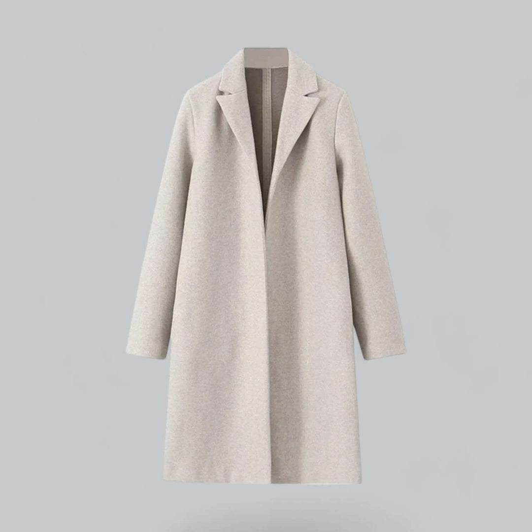 Women's Elegant Open Front Trench Coat