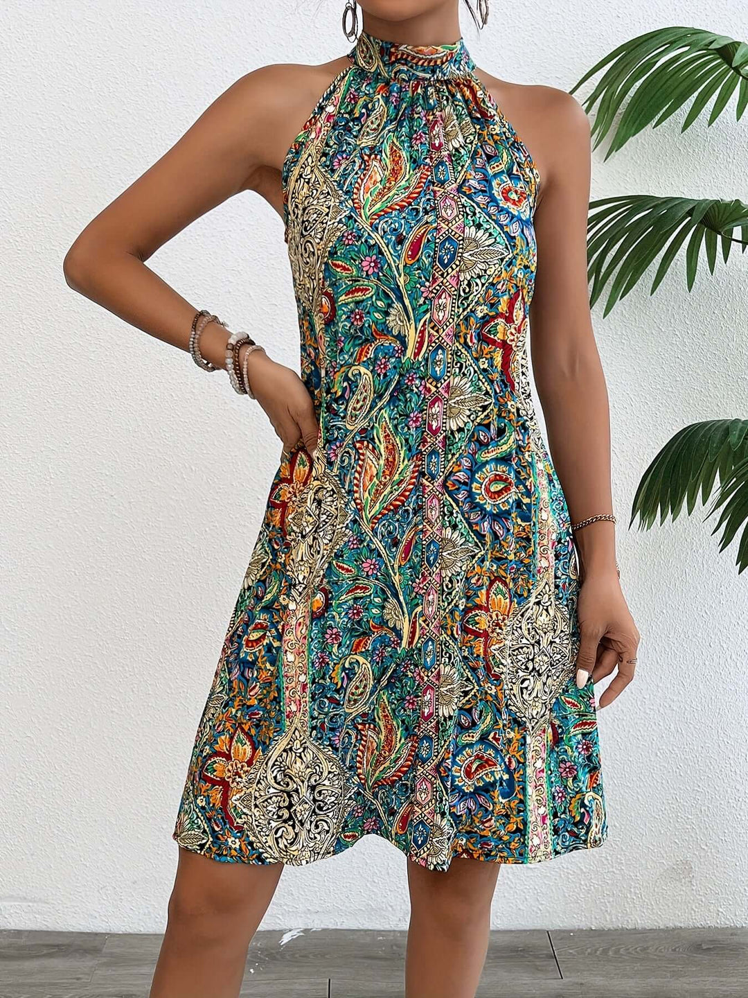 Halter Boho Dress