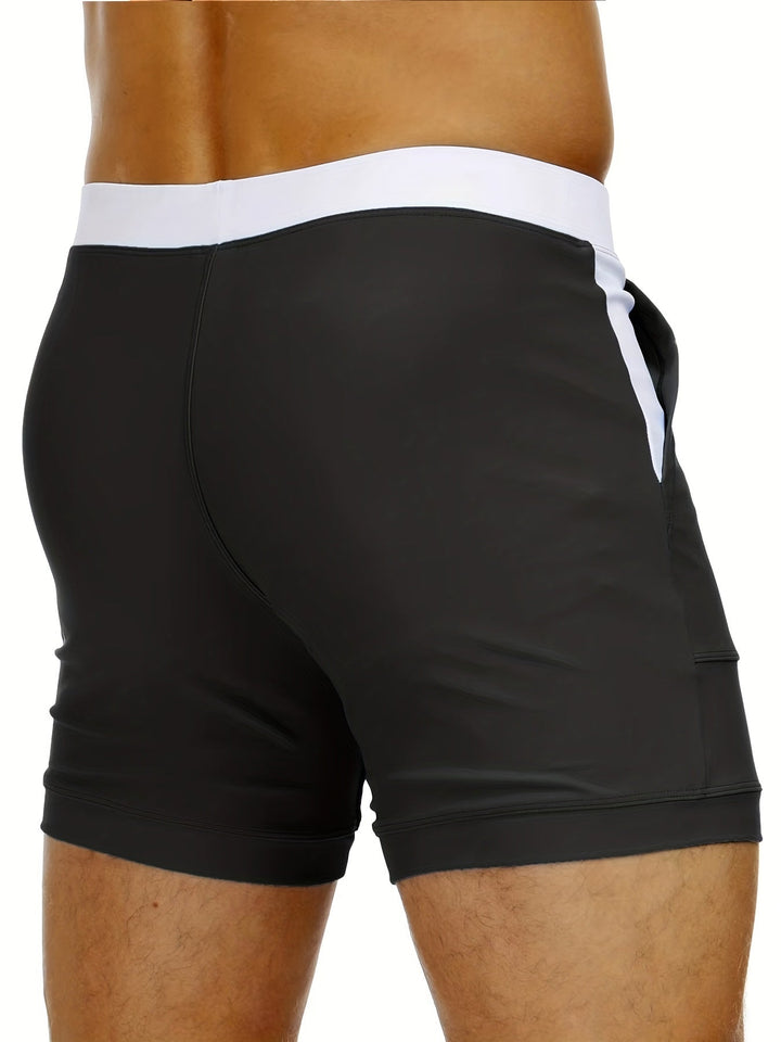 Side view of versatile women's quick dry swim shorts. Flattering fit for beachwear, activewear, & casual shorts.