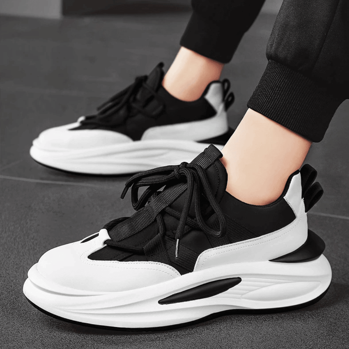Men's Chunky Trainers Cushioned Sole Lace-Up