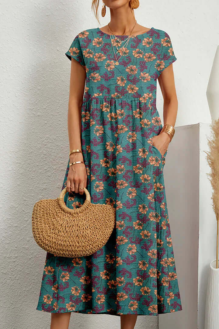 Women's Elegant Printed Summer Dress