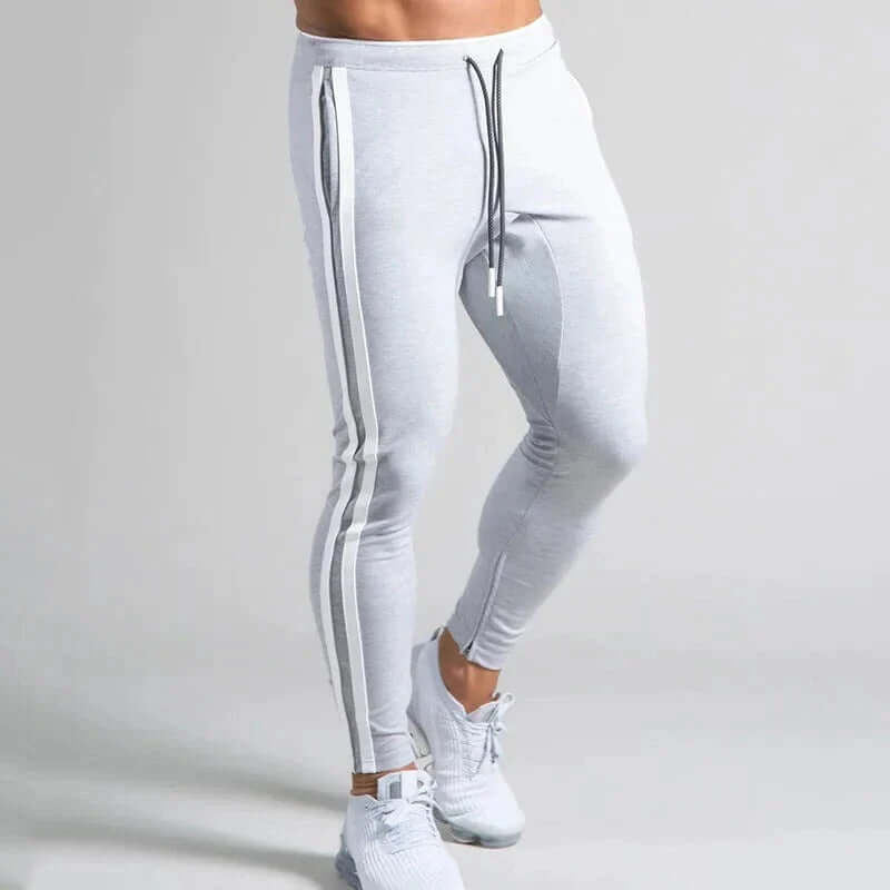 Men's Stripe Skinny Pants - Casual & Outdoor Style