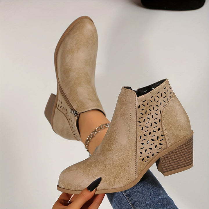 Stylish ladies' orthopaedic boots in a neutral color, providing ultimate comfort and reliable support.