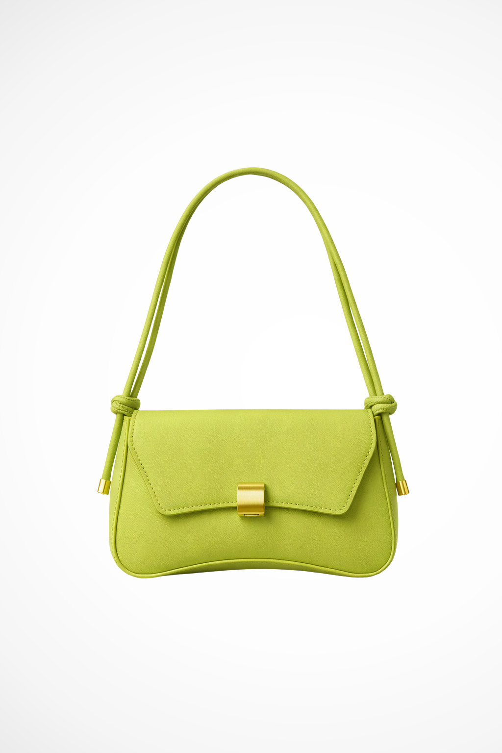 Elegant women's compact shoulder bag with gold clasp, ideal for minimalist fashion & daily use.