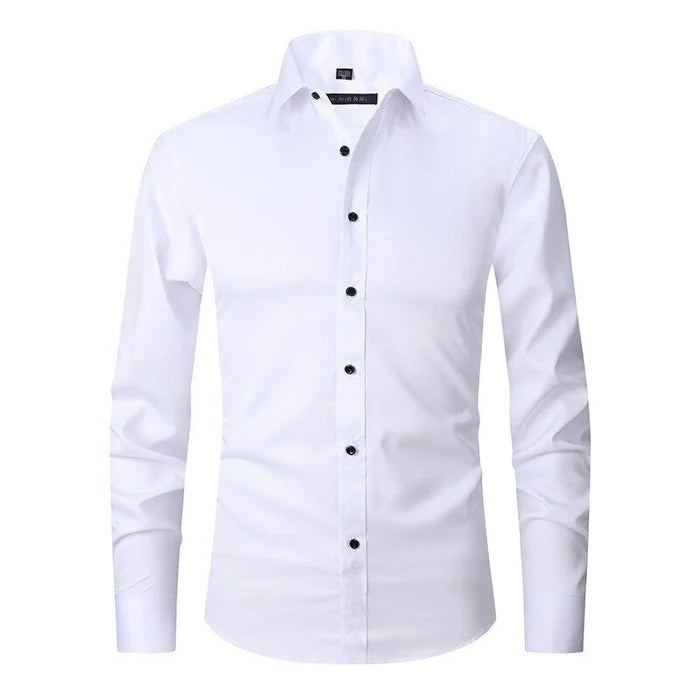 Men's stylish wrinkle-resistant dress shirt. Perfect for formal and office wear, a versatile button-down.