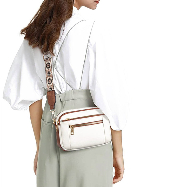 Versatile women's shoulder bag with multi-pockets & adjustable strap for organized daily style.