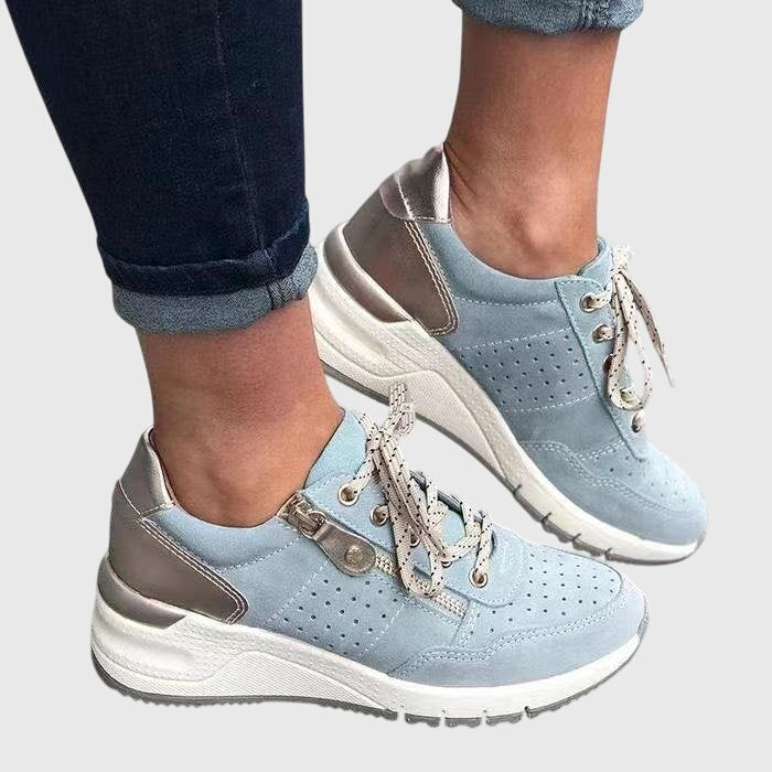 Comfortable women's orthopedic walking sneakers, engineered for superior foot health & effective pain relief.