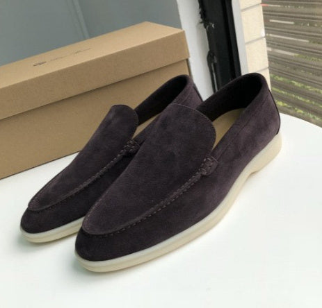 Breathable men's summer loafers, lightweight casual slip-on shoes for warm weather comfort.