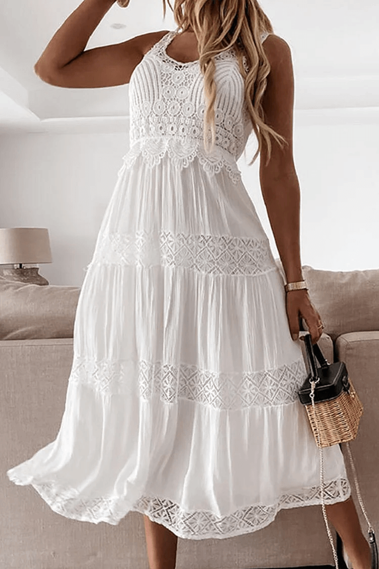 Lace V-Neck Dress