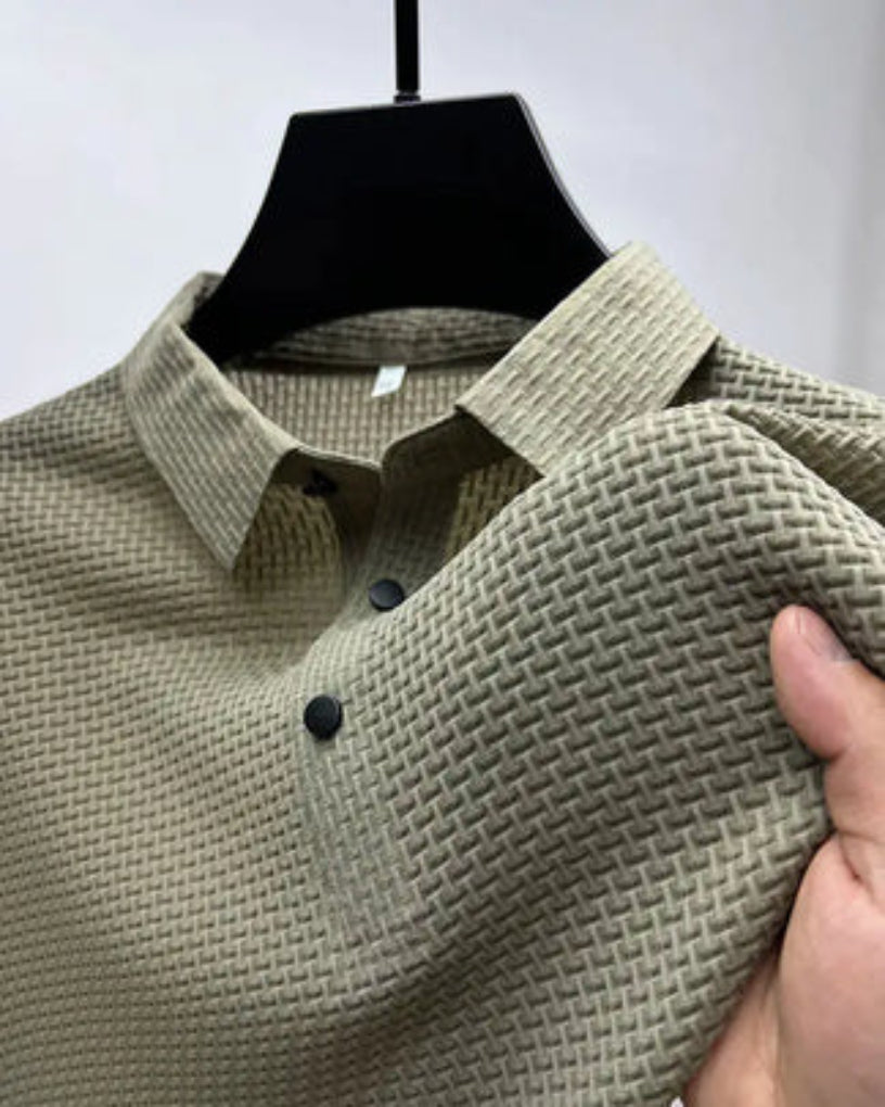 Classic men's short-sleeve polo. An elegant, versatile shirt for comfortable casual wear & men's fashion.