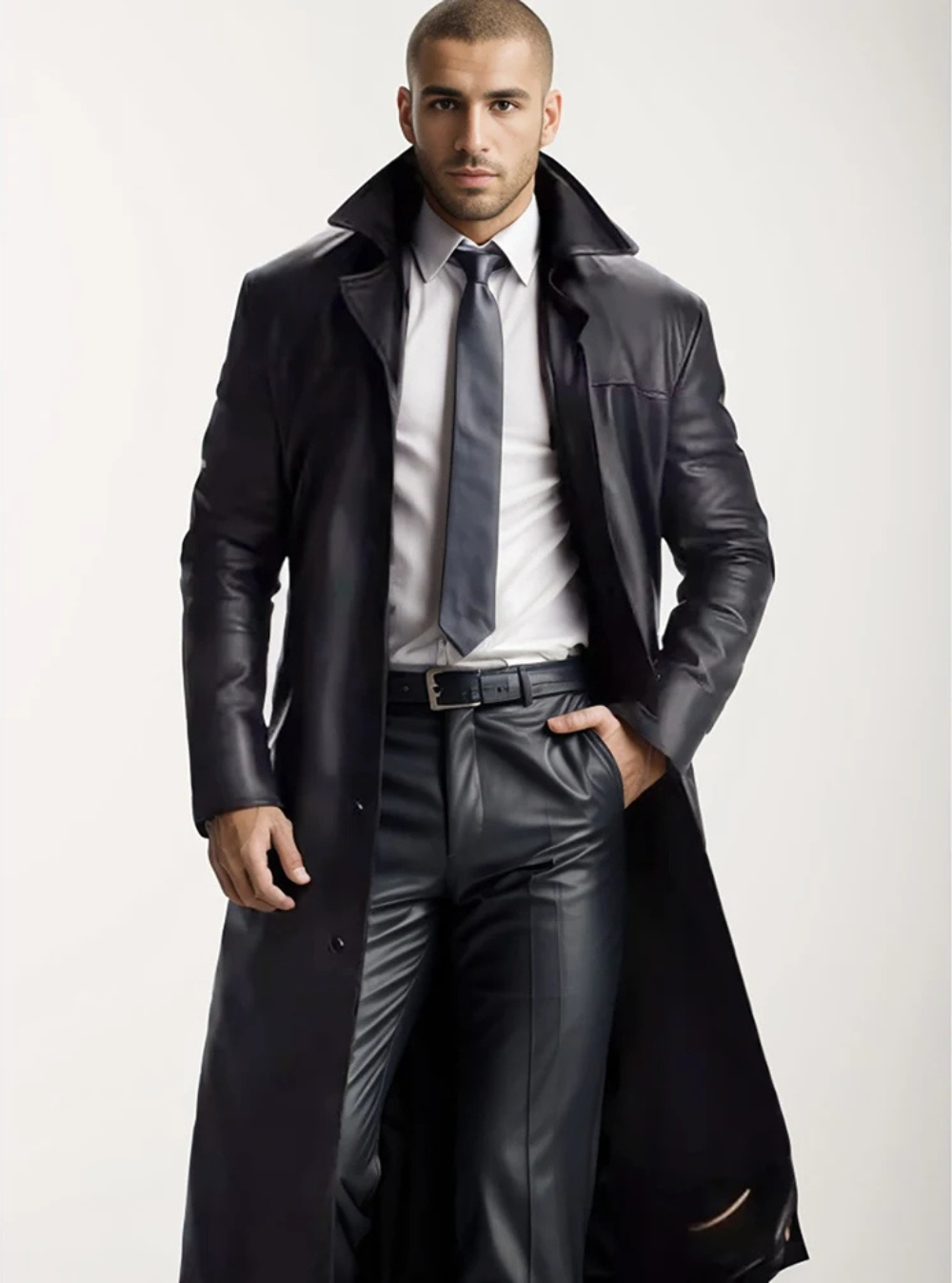 Men's camel wool overcoat, long and elegant, a key piece for winter fashion.
