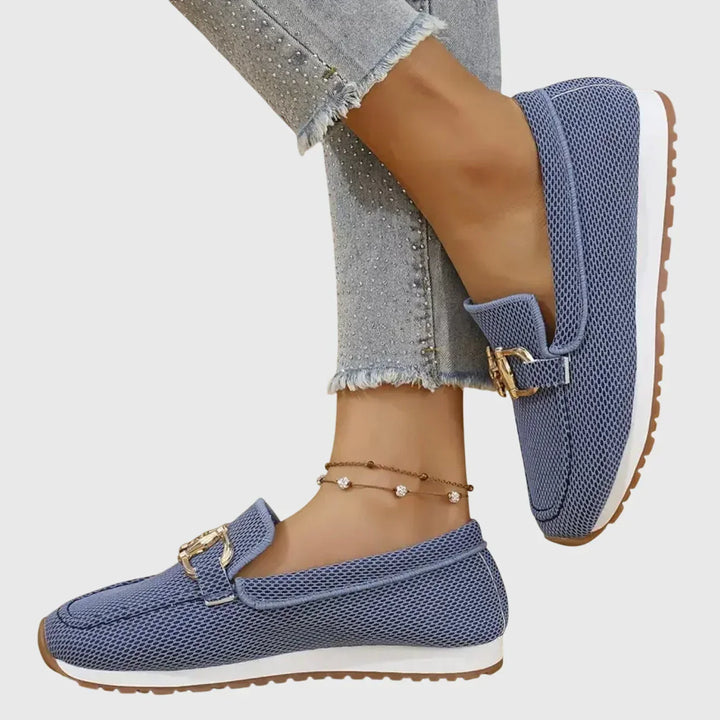 Women's comfort orthopedic loafers that look like trainers, with excellent arch support.