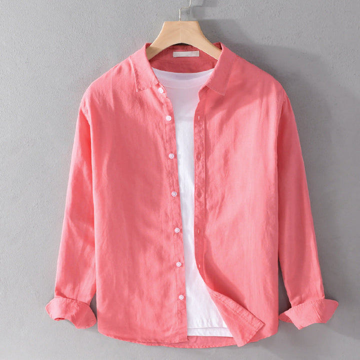 Versatile men's long sleeve casual shirt in a relaxed fit. Ideal for everyday fashion and various occasions.