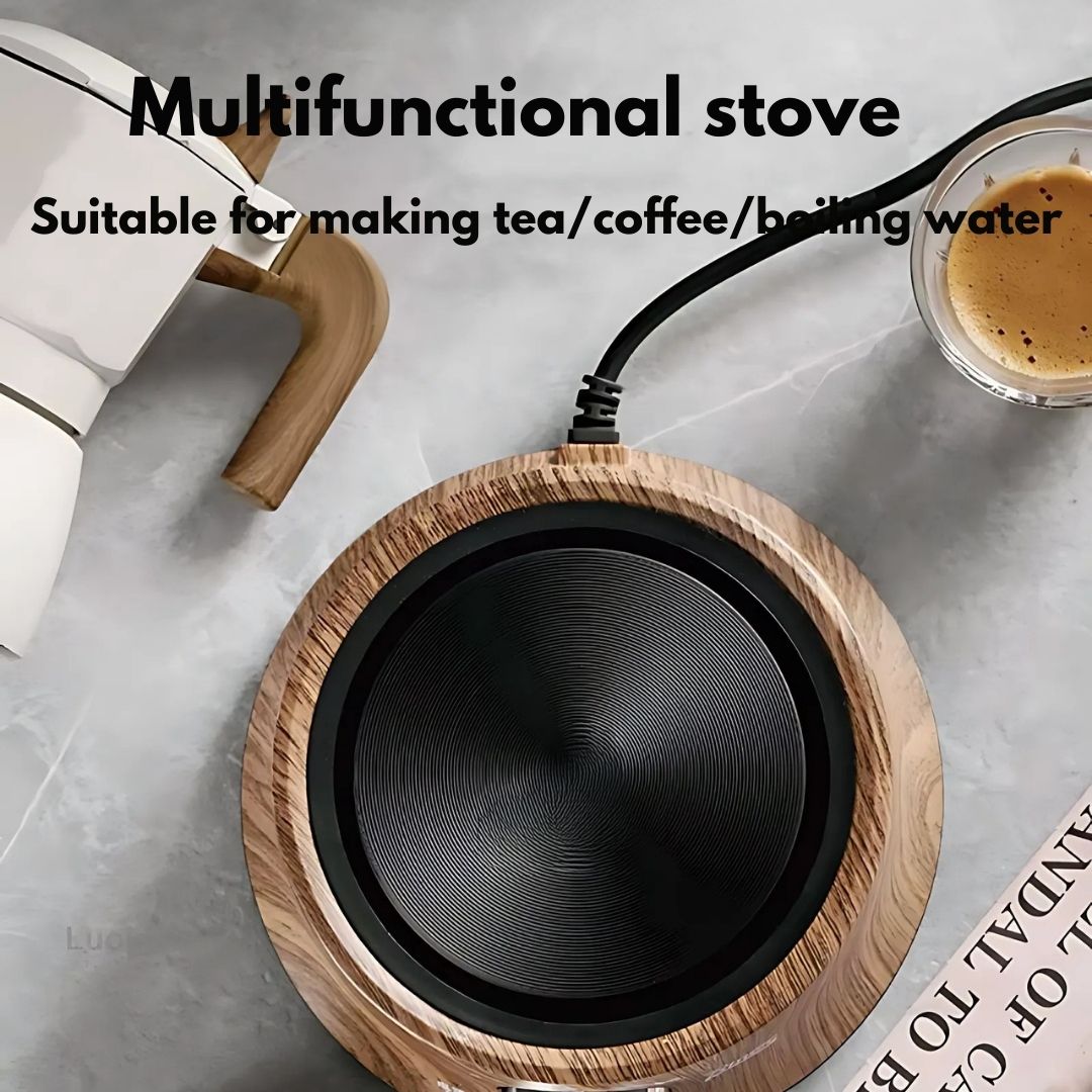 Office kitchen solution: compact hot plate for quick meals and hot drinks at your desk.
