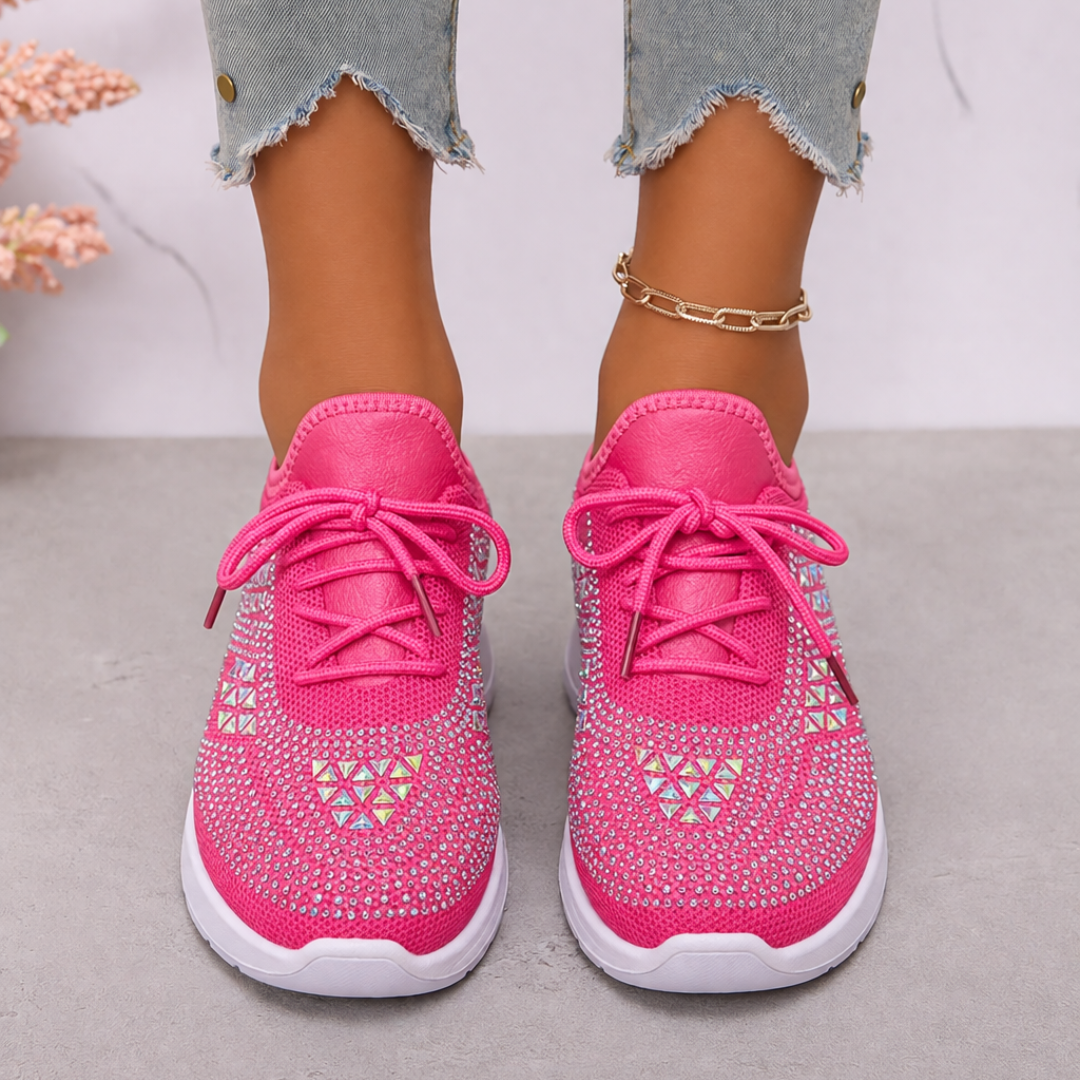 Lightweight women's sneakers with orthopedic support for all-day foot comfort.