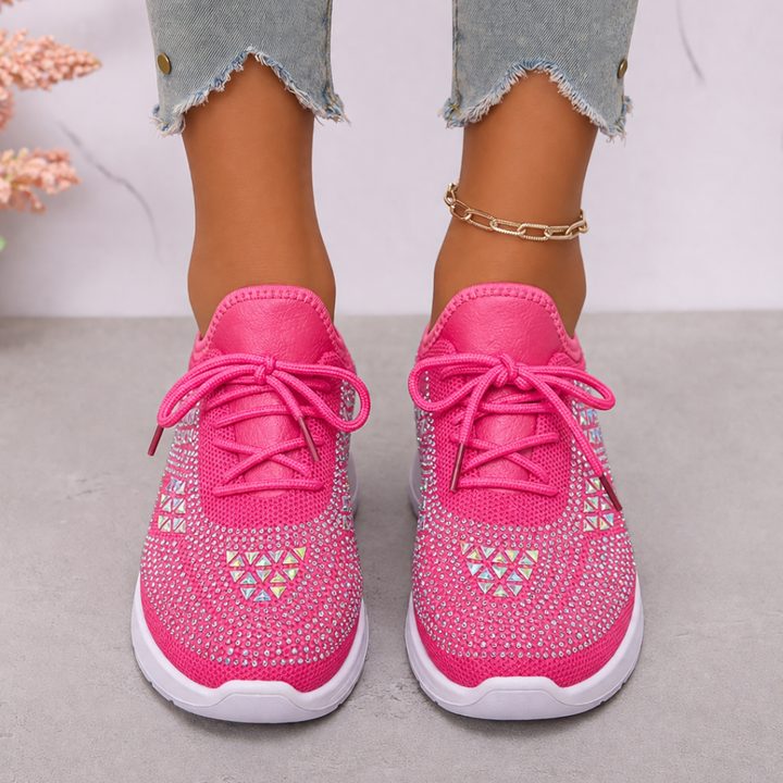 Lightweight women's sneakers with orthopedic support for all-day foot comfort.