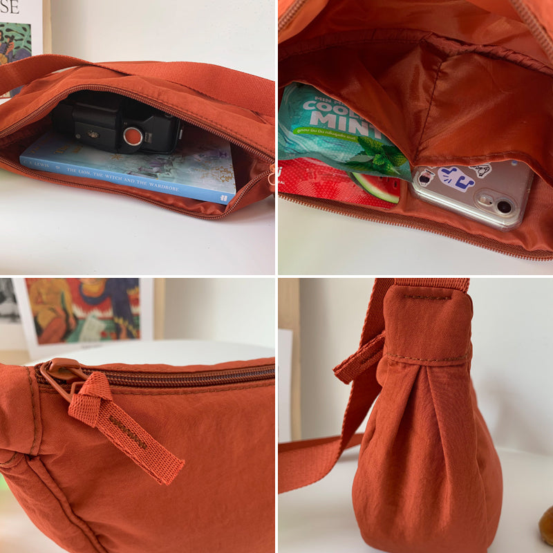 Elegant Half Moon Crossbody Purse, a modern accessory for women's daily and travel needs.