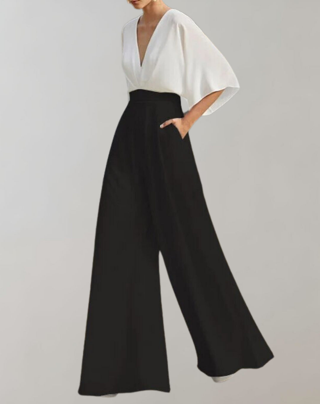 Everyday women's relaxed fit overall jumpsuit with wide legs. Comfortable and chic summer fashion.