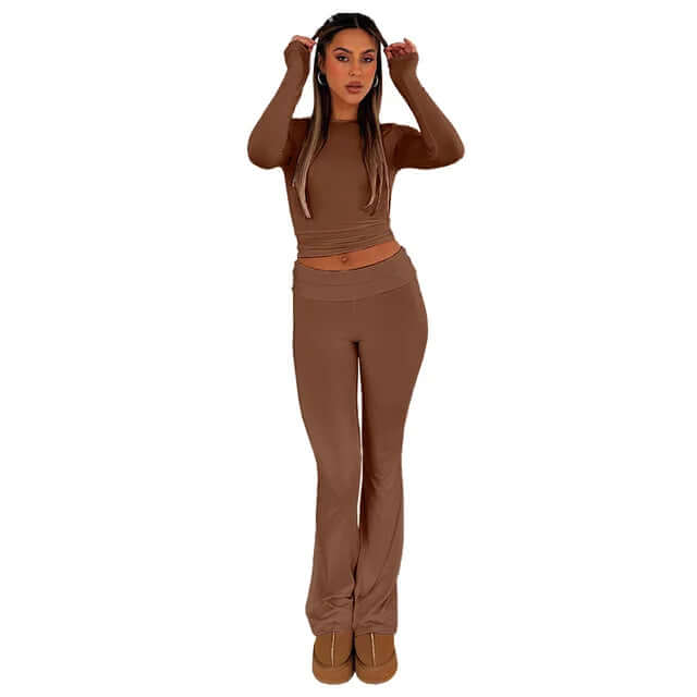 Women's Flared Stretch Trousers