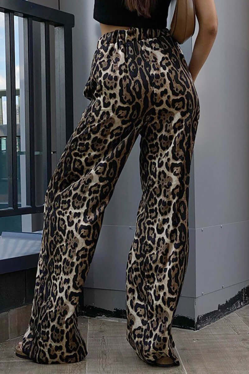 Women's Casual Loose High Waist Wide Leg Pants