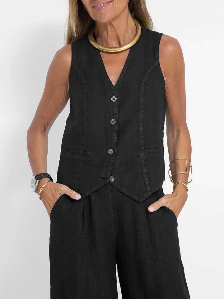 Women's Two-Piece Vest Set