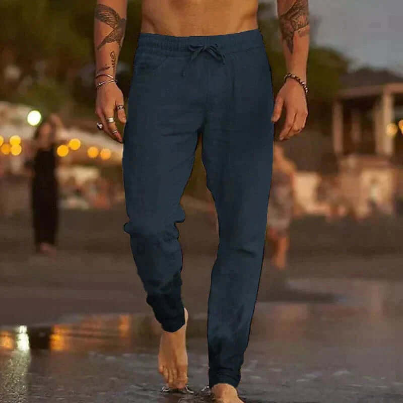 Men's Casual Trousers - Lightweight Summer Fit