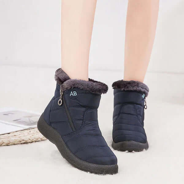 Women's Warm Winter Snow Boots with Trim
