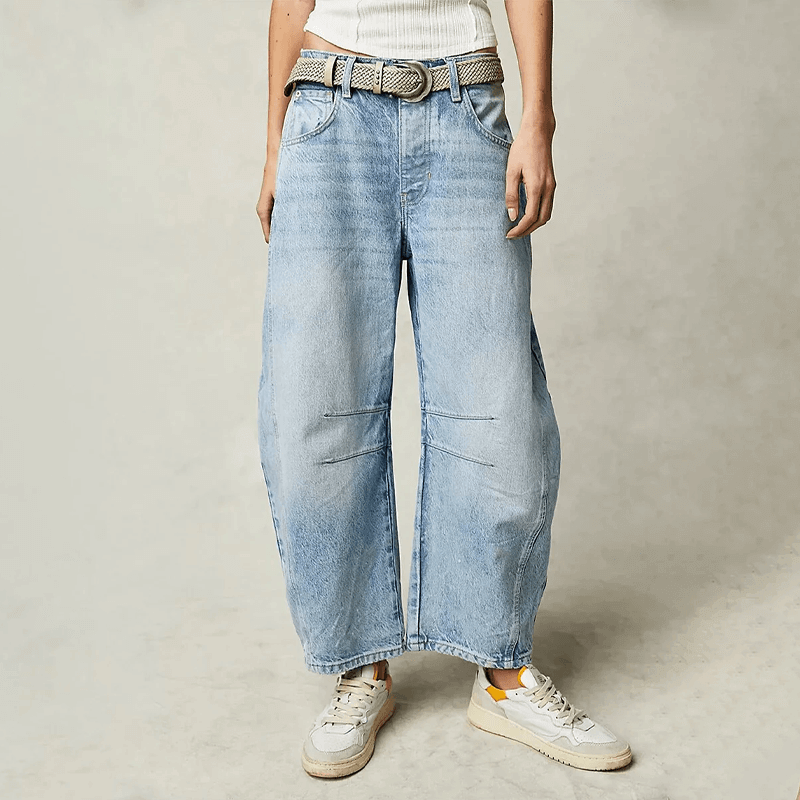 Women's High-Waisted Wide-Leg Jeans