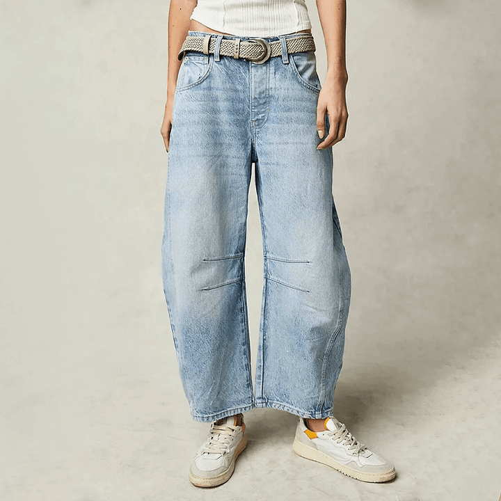 Women's High-Waisted Wide-Leg Jeans
