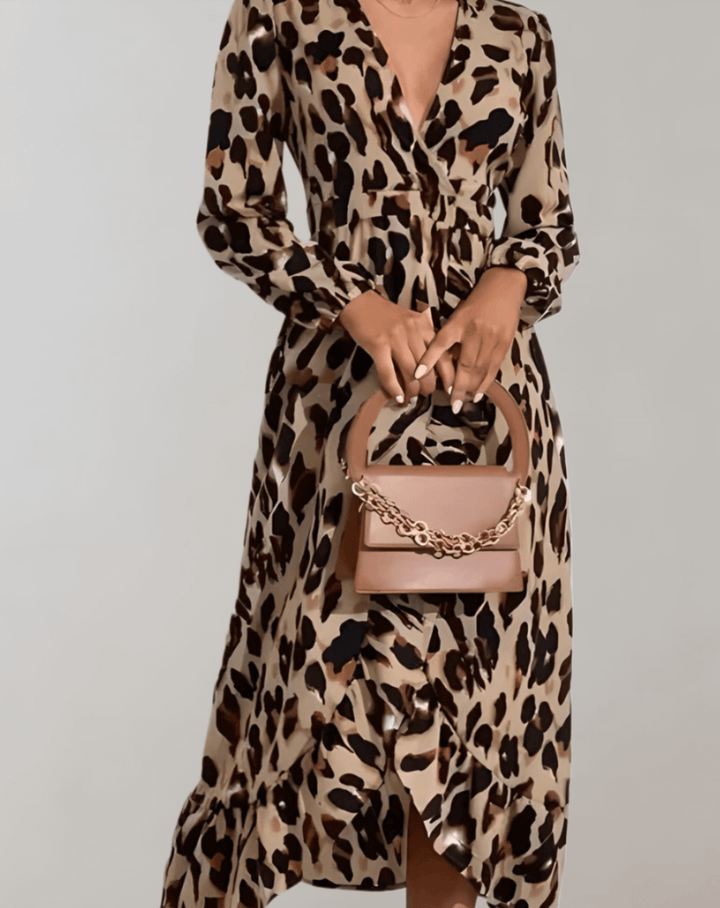 Women's Leopard Print Summer Casual Dress