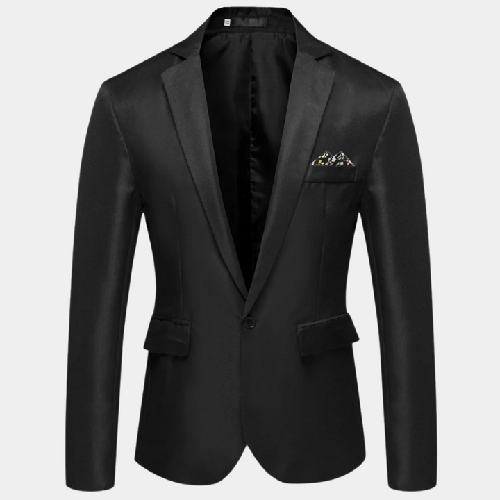 Men's business attire blazer, a modern slim fit suit jacket perfect for professional and smart casual events.
