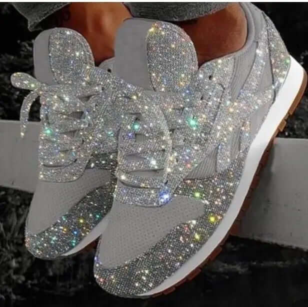 Glitter Chunky Height-Boosting Trainers
