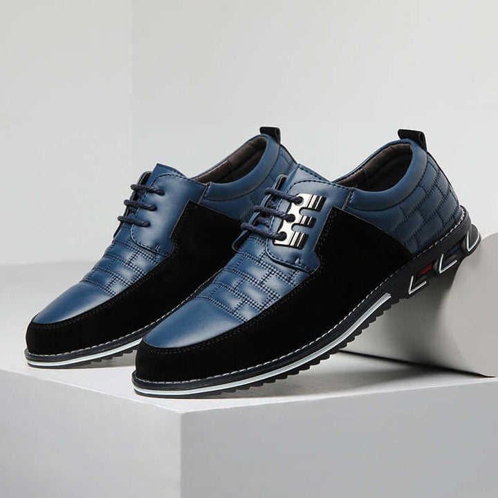 Men's Checked Lace-Up Shoes