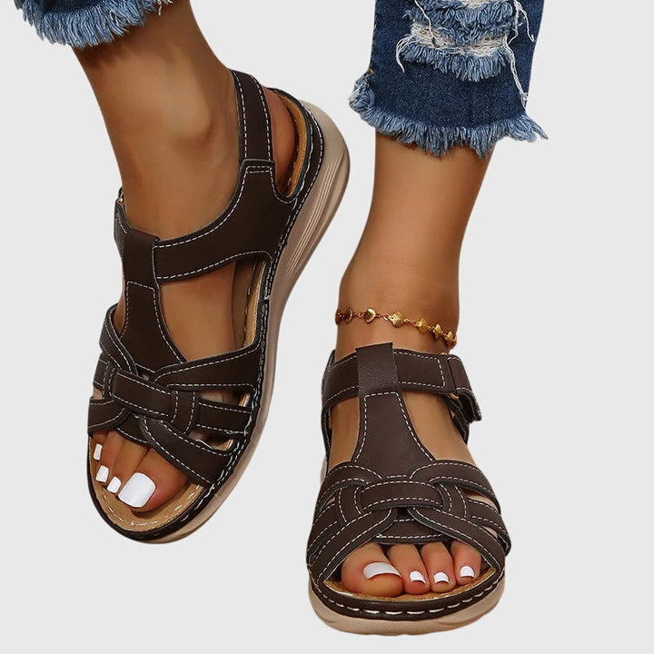 Stylish women's comfort sandals, orthopaedic design perfect for summer wear, providing supportive arch relief.