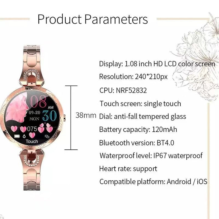 Digital fitness tracker smartwatch, perfect for monitoring daily activity & health for active individuals.