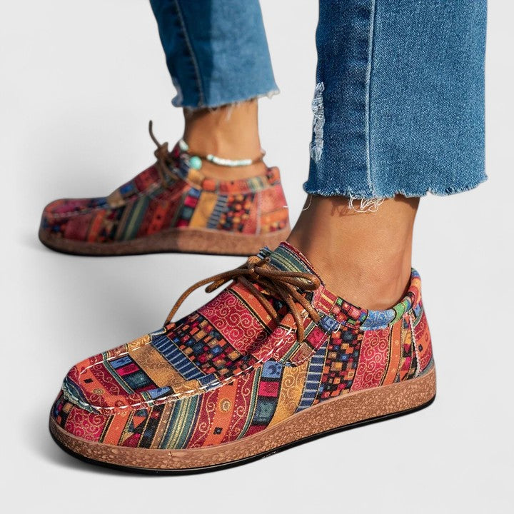 Women's comfortable orthopedic shoes with strong arch support, ideal for foot pain relief & walking.