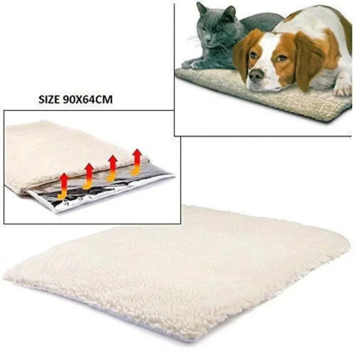 Machine washable, self-warming pet mat. Ultra-soft dog bed & cat bed for ultimate pet comfort & warmth.