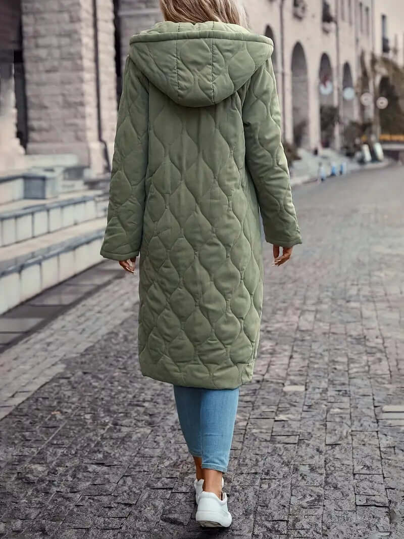 Women's Quilted Coat with Hood