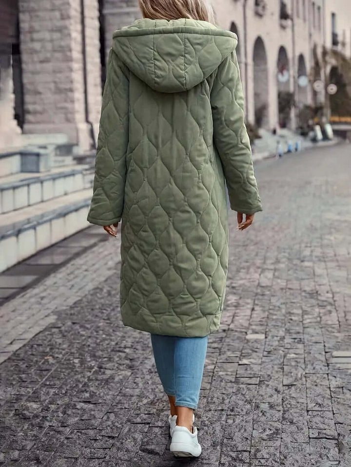 Women's Quilted Coat with Hood