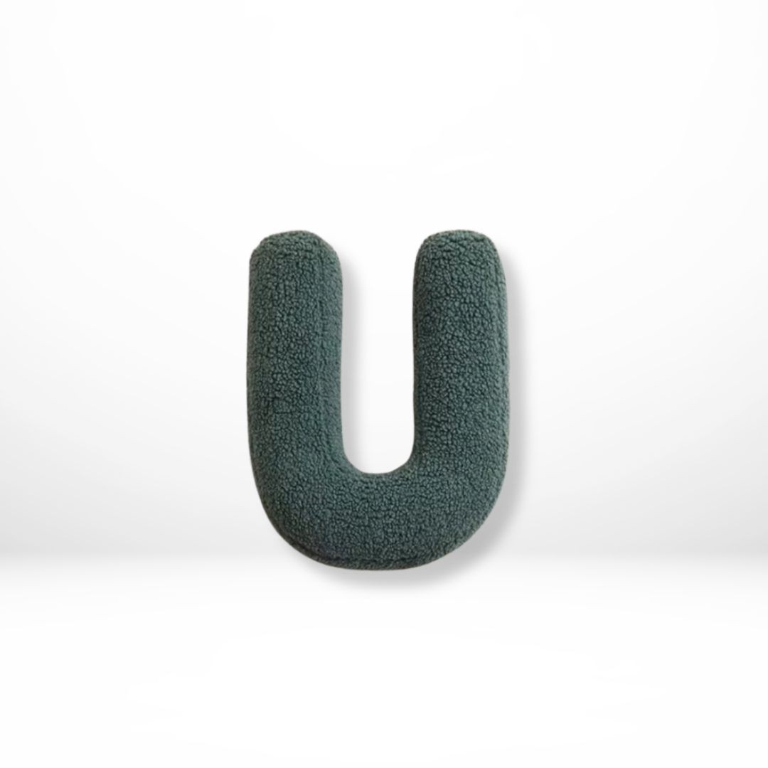 Luxurious velvet 'Y' alphabet pillow, a soft furnishing for elegant home interiors & initial decor.