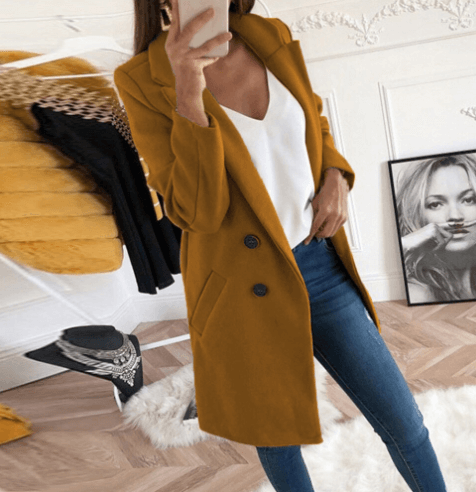 Women's Double Breasted Coat