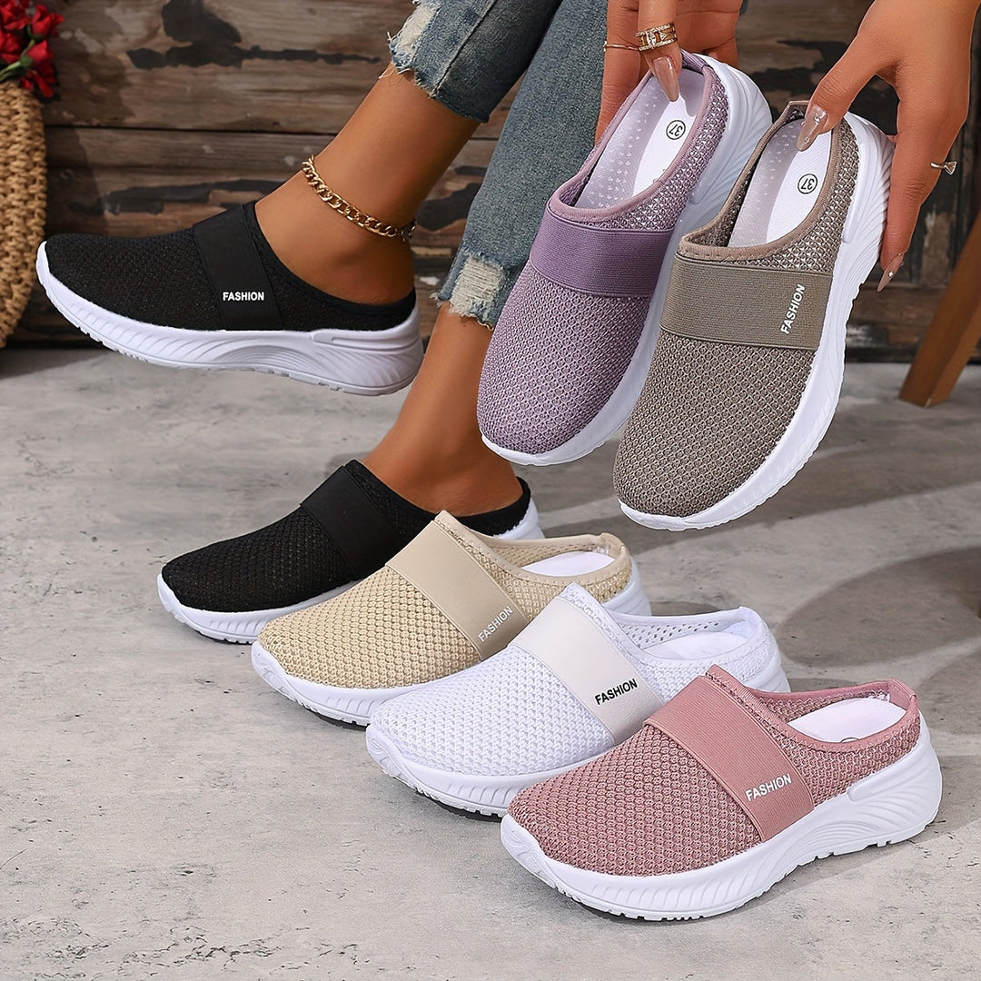 Stylish women's slip-on sneakers, offering breathable comfort for summer casual outfits.